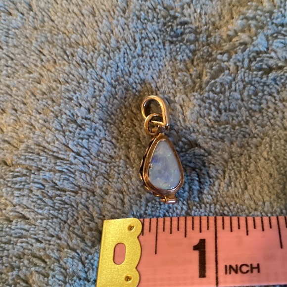 Sterling Australian Opal Poison Box Pendant - Picture 6 of 9